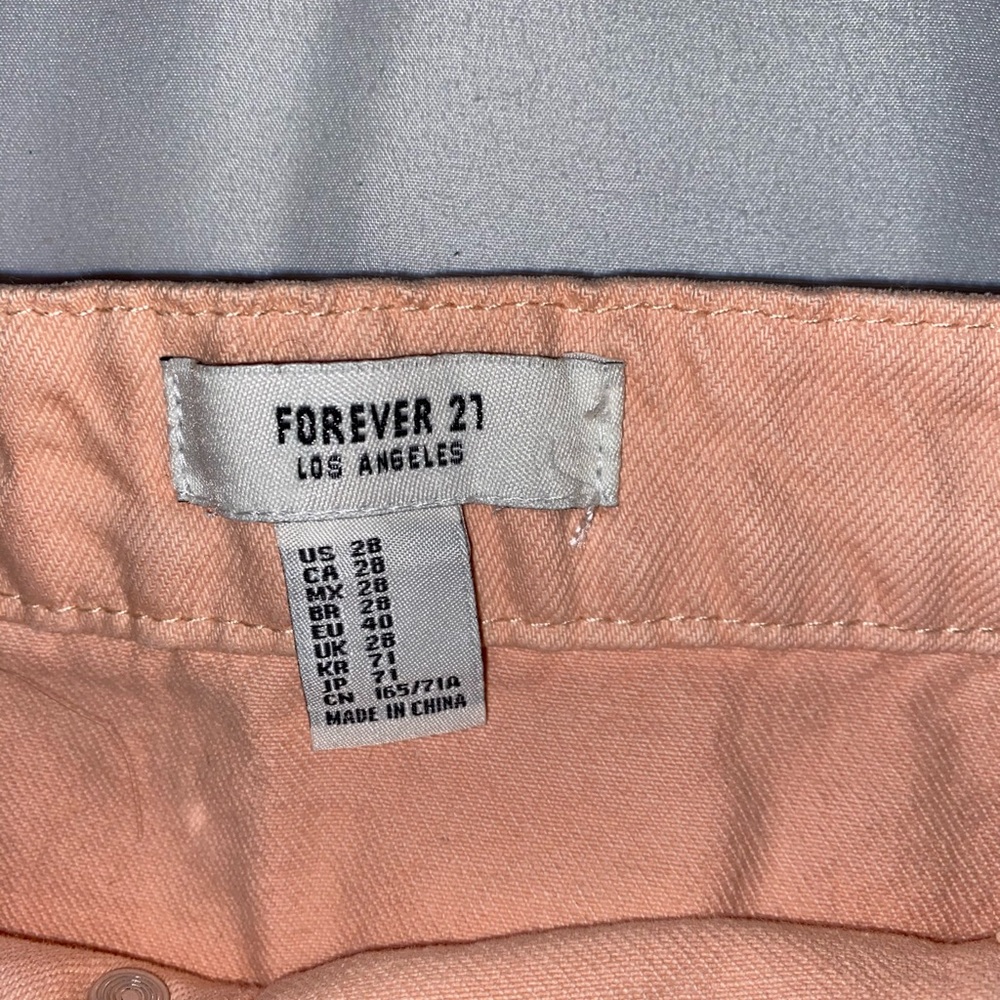 Forever 21 Pink Corduroy Skirt - Picture 2 of 3